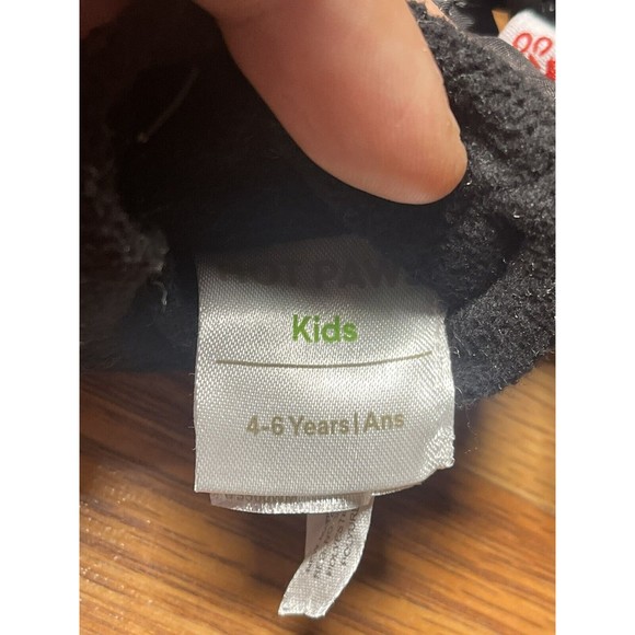HOT PAWS WINTER INSULATED KIDS GLOVES BLACK Sz 4-6 PRE-OWNED - Picture 4 of 5